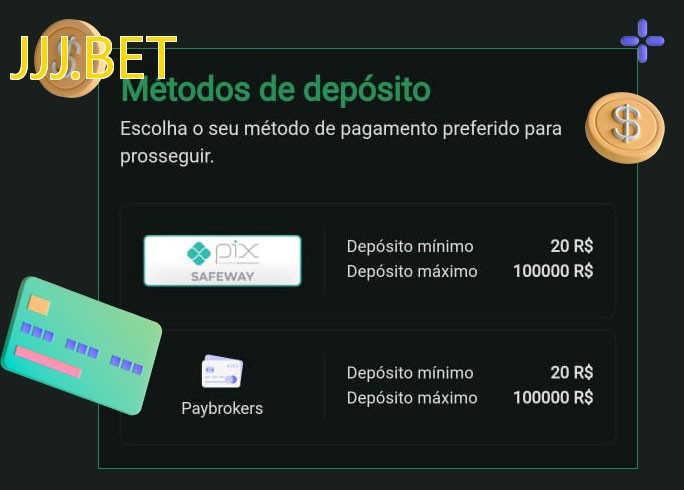 O cassino JJJ.BETbet oferece uma grande variedade de métodos de pagamento