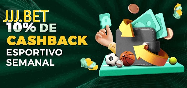 10% de bônus de cashback na JJJ.BET